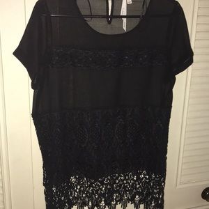 Black Lace Top